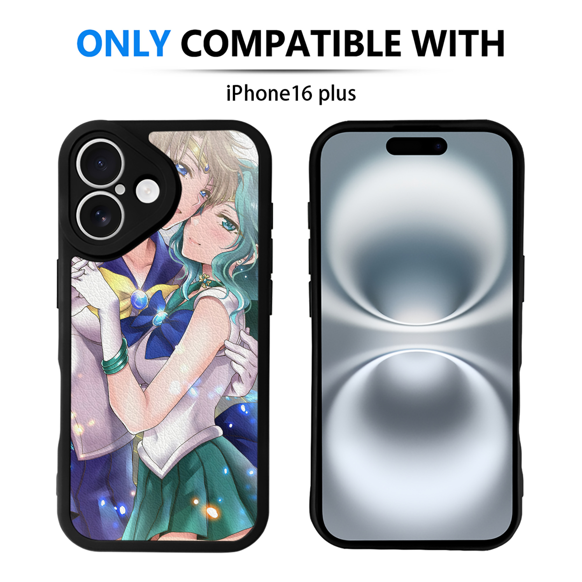 （画像用） 美少女戦士セーラームーン Sailor Moon 【iPhone 16シリーズ対応】シリコンスマホケース（レザー調） 材質：シリコン